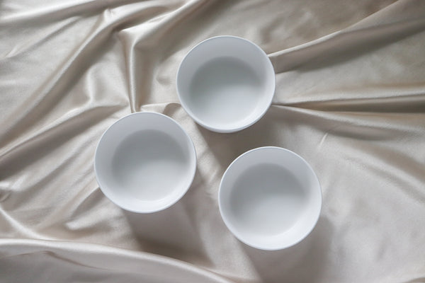 White Canvas Dip Bowl Set