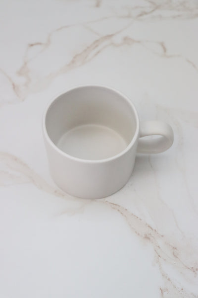 White Canvas Mug - 4 Piece Set
