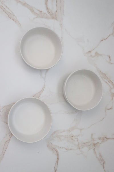 White Canvas Dip Bowl Set