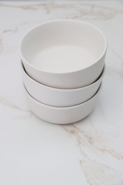 White Canvas Dip Bowl Set