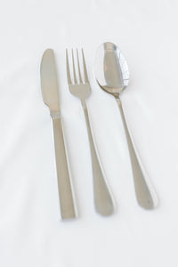Classic Round Edge 12 Piece Cutlery Set - Silver